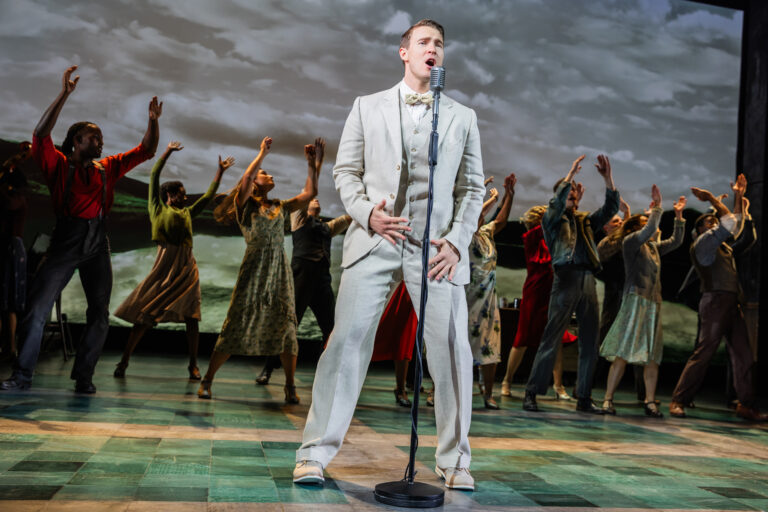 Aidan Wharton and the cast of the GIRL FROM THE NORTH COUNTRY at Broadway in Chicago Theatres