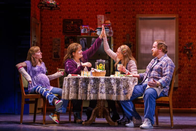 083 - Laura Woyasz, Emily Koch, Carolee Carmello and Jim Hogan in the National Tour of KIMBERLY AKIMBO, photo by Patrick Gray, KabikPhotoGroup.com