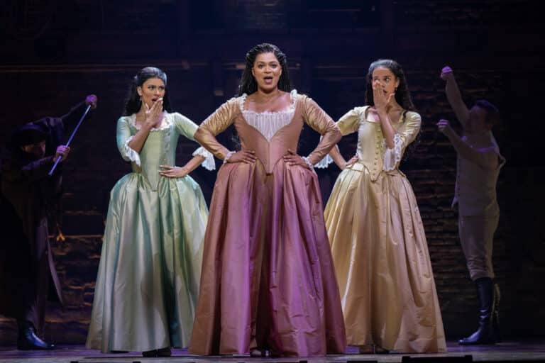 (5) (l-r) Lauren Mariasoosay, Marja Harmon, Lily Soto - HAMILTON National Tour - (c) Joan Marcus 2024