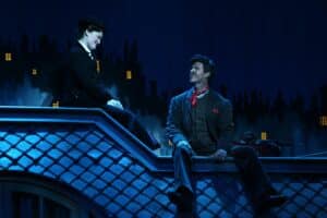 Chim_Chim_Cher-ee__Ashley_&_Gavin Photo of Ashley Brown as ‘Mary Poppins’ & Gavin Lee as ‘Bert,’ original Broadway Company of MARY POPPINS. ©Disney/CML. Photo by Joan Marcus.